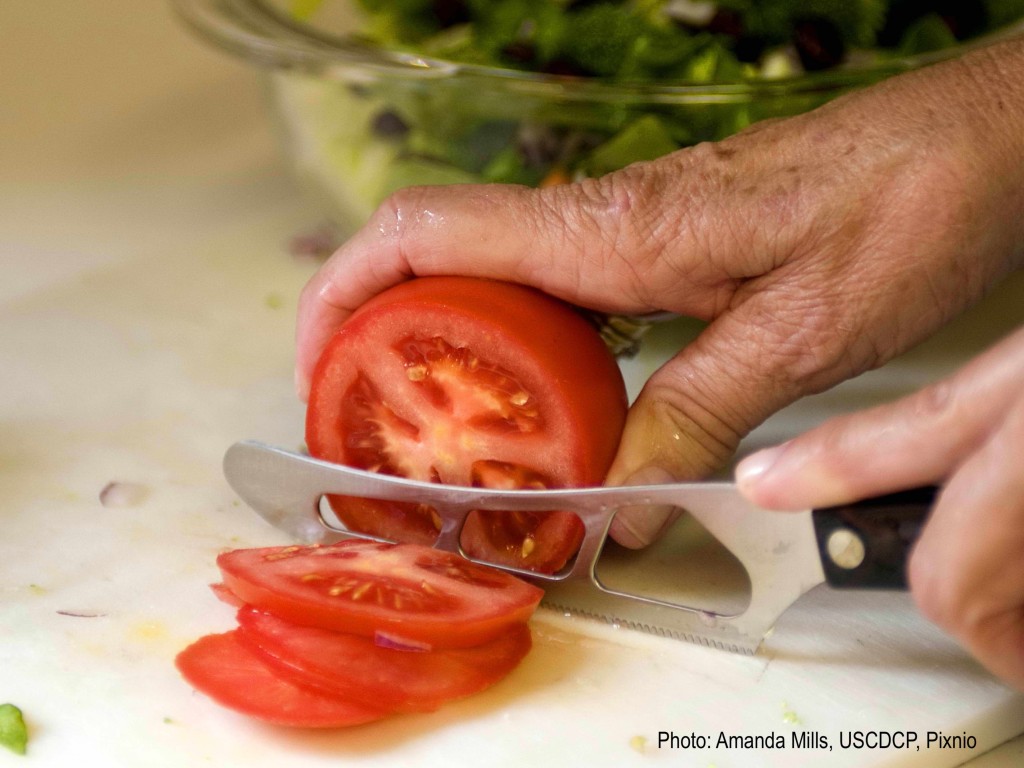 Tomato cut in slices